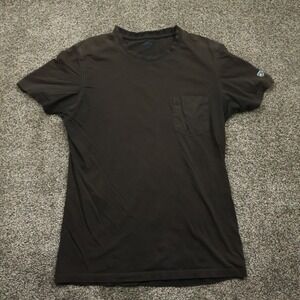 KUHL Mens Pocket T Shirt Medium Brown Organic Cotton Logo‎ Patch Casual